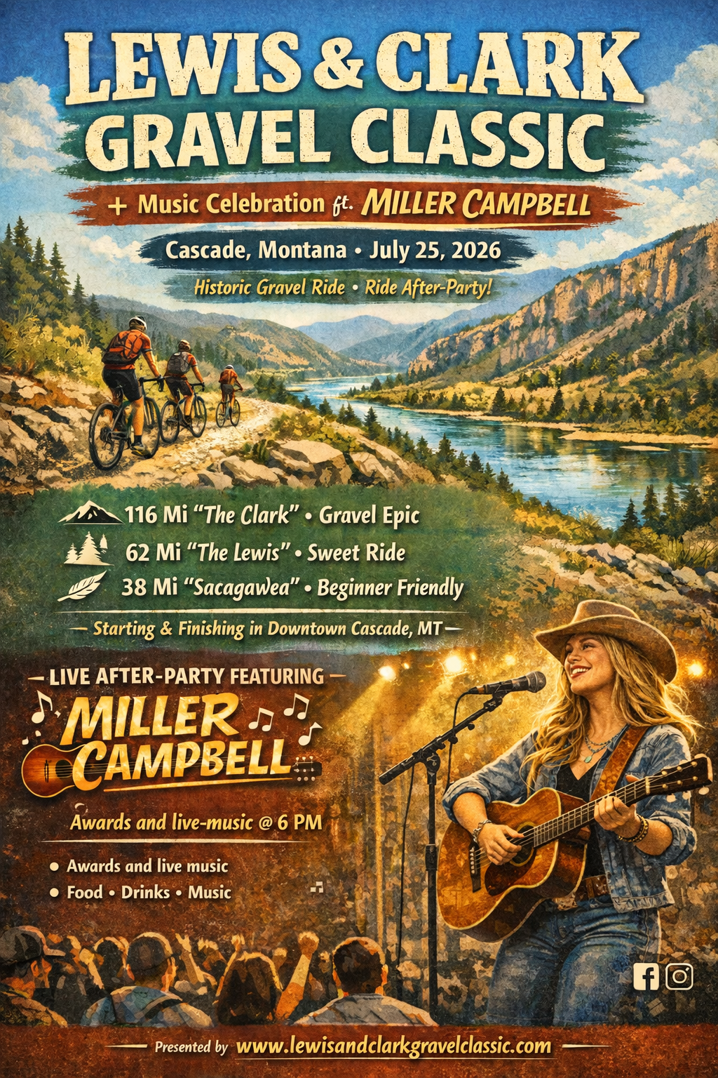 Official Lewis & Clark Gravel Classic 2026 poster